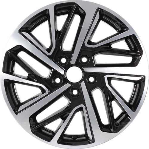 Колесный диск СКАД KL-372 7xR17 5x108 ET43 DIA65.1 черный глянцевый с полированной лицевой поверхностью
