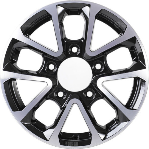 Колесный диск iFree Восток 6xR15 5x139.7 ET40 DIA98 чёрный глянцевый с полированной лицевой частью