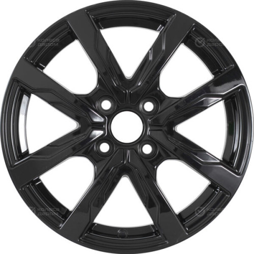 Колесный диск WUP Up122 6xR15 4x100 ET37 DIA60.1 черный глянцевый