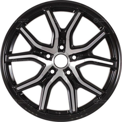 Колесный диск iFree Страйк 6.5xR17 5x112 ET38 DIA57.1 чёрный глянцевый с полированной лицевой частью
