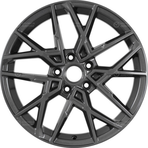 Колесный диск КиК Вудроф 7xR18 5x108 ET41 DIA59.6 насыщенный темно-серый полностью полированный