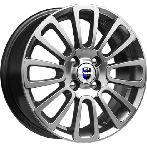 Легковой диск КиК Неман 6x15 4x100 ET48 54,1 Дарк платинум