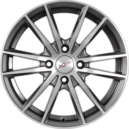 Колесный диск X-trike X129 6.5xR16 4x98 ET35 DIA58.5 темно-серебристый с полированной лицевой частью