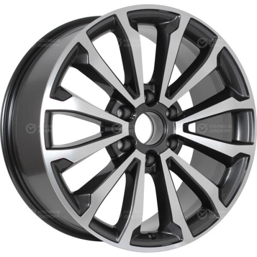 Колесный диск СКАД Premium Series КР006 (20_Haval H9) 8.5xR20 6x139.7 ET33 DIA75.1 серый глянцевый с полированной лицевой частью