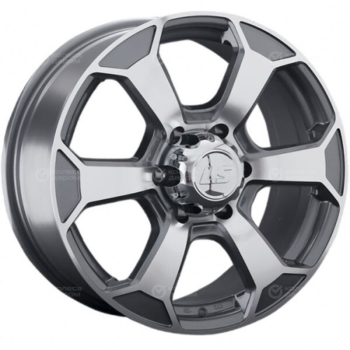Колесный диск LS LS 187 7.5xR18 6x139.7 ET25 DIA106.1 насыщенный темно-серый полностью полированный