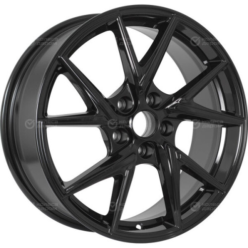 Колесный диск WUP Up105 7xR17 5x108 ET45 DIA67.1 черный глянцевый