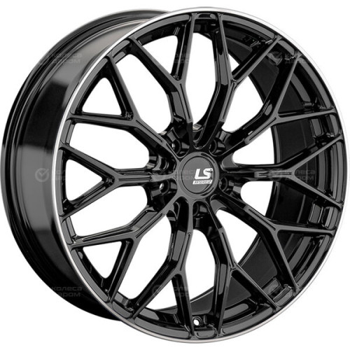 Колесный диск LS FlowForming LS RC69 8xR18 5x108 ET36 DIA65.1 черный, с полированным ободом