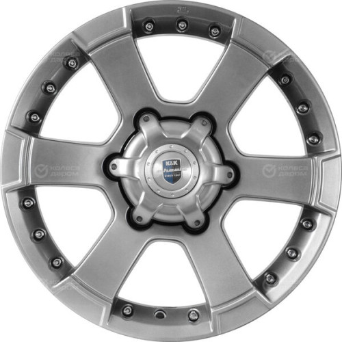 Колесный диск КиК M56 7xR16 6x139.7 ET38 DIA100.1 темно-серебристый