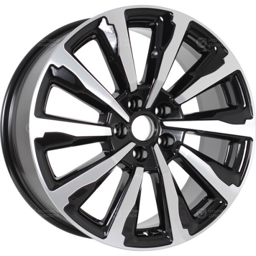 Колесный диск СКАД Астер 8xR18 5x114.3 ET45 DIA66.1 черный глянцевый с полированной лицевой поверхностью