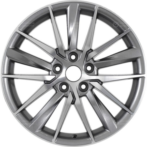 Колесный диск KHOMEN KHW1807 (Mazda CX-9) 8xR18 5x114.3 ET45 DIA67.1 насыщенный темно-серый полностью полированный