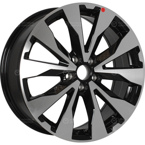 Колесный диск Replay SB25 7xR17 5x114.3 ET55 DIA56.1 черный полностью полированный