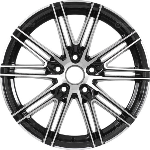 Колесный диск RST R187 7xR17 5x110 ET46 DIA63.4 глянцевый черный с полированной лицевой частью