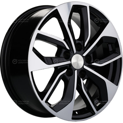 Колесный диск Carwel Эльтон 1703 7xR17 5x114.3 ET40 DIA66.1 черный глянцевый с полированной лицевой частью
