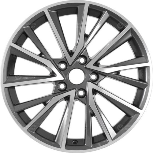 Колесный диск СКАД Premium Series КР010 (18_RAV4_XA4) 7.5xR18 5x114.3 ET45 DIA60.1 (уценка) серый глянцевый с полированной лицевой частью
