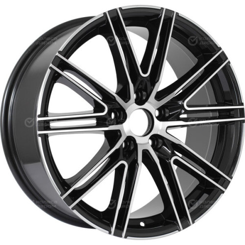 Колесный диск RST R168 8xR18 5x114.3 ET50 DIA60.1 глянцевый черный с полированной лицевой частью