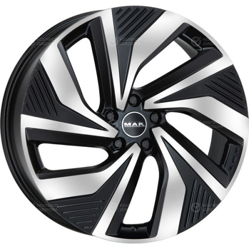 Колесный диск MAK Electra 8xR19 5x114.3 ET45 DIA76 чёрный глянцевый с полированной лицевой частью