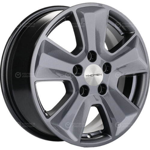 Колесный диск KHOMEN KHW1601 (Mitsubishi) 6.5xR16 5x114.3 ET46 DIA67.1 насыщенный темно-серый