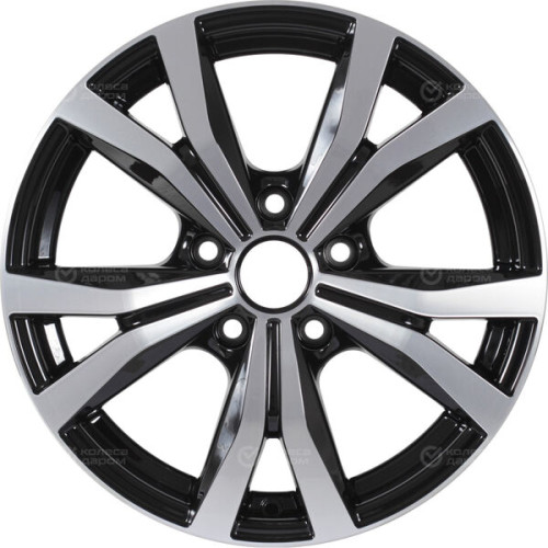 Колесный диск X-trike X119 6.5xR16 5x114.3 ET40 DIA66.1 черный глянцевый с полированной лицевой поверхностью