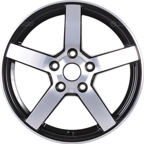 Колесный диск NZ R-02 7xR17 5x114.3 ET35 DIA67.1 черный глянцевый с полированной лицевой частью
