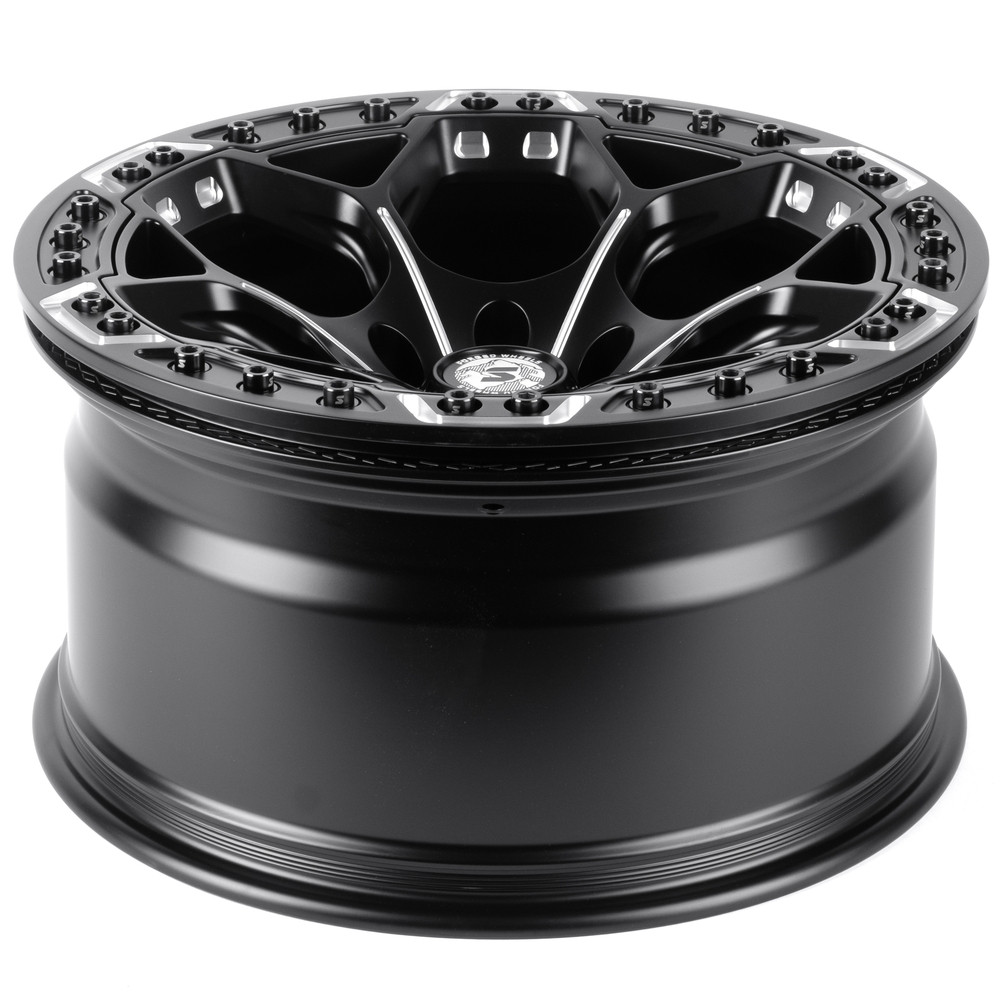 Легковой диск Skill Wheels SV310 9,5x20 6x135 ET20 87,1 чёрный матовый + полировка