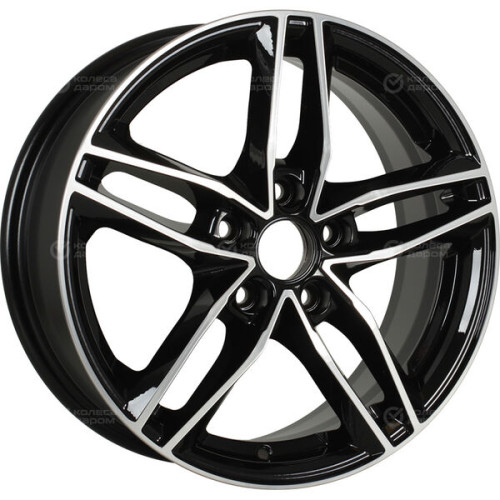 Колесный диск iFree Moskva 6.5xR16 5x110 ET37 DIA65.1 чёрный глянцевый с полированной лицевой частью