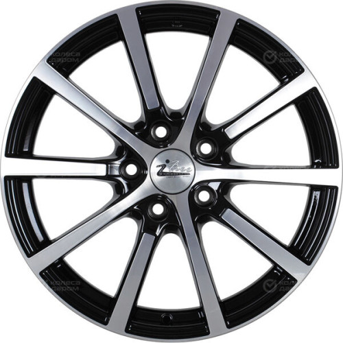 Колесный диск iFree Big Byz 7xR17 5x112 ET35 DIA66.6 чёрный глянцевый с полированной лицевой частью