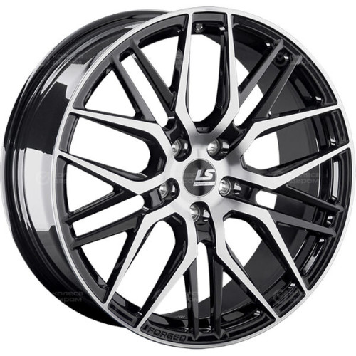 Колесный диск LS Forged FG04 8.5xR19 5x112 ET38 DIA66.6 черный глянцевый с полированной лицевой частью