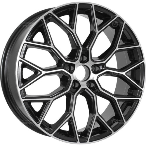 Колесный диск RST R059 7xR19 5x108 ET36 DIA65.1 глянцевый черный с полированной лицевой частью