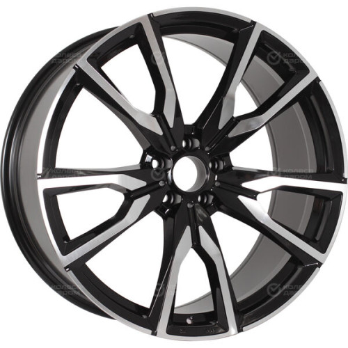 Колесный диск Replay HV52 7xR19 5x114.3 ET40 DIA66.6 черный глянцевый с полированной лицевой частью