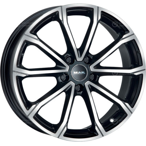 Колесный диск MAK DaVinci 7xR18 5x114.3 ET35 DIA60.1 чёрный глянцевый с полированной лицевой частью