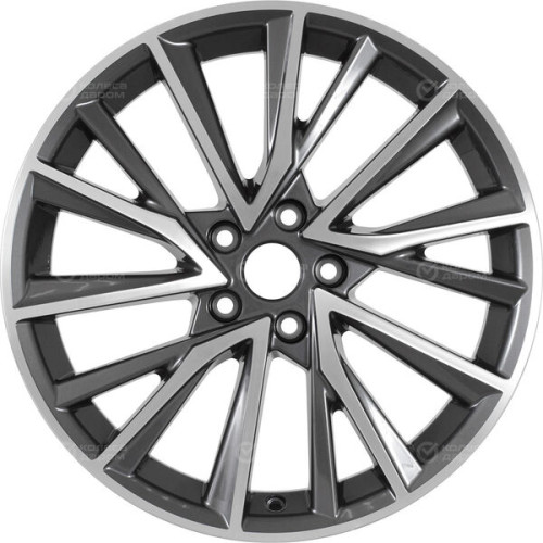 Колесный диск СКАД Premium Series КР010 (18_Tiggo 8 Pro) 7.5xR18 5x108 ET47 DIA60.1 глянцевый темно-серый полностью полированный