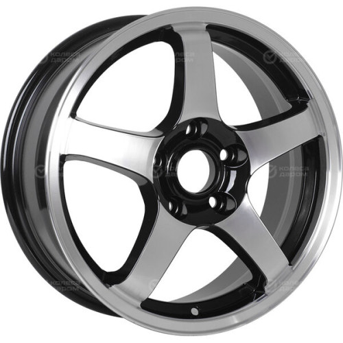 Колесный диск CrossStreet CR14 5.5xR14 4x108 ET43 DIA63.4 черный полностью полированный
