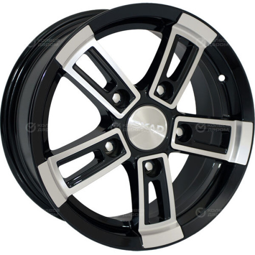Колесный диск СКАД ТОР 6.5xR15 5x139.7 ET40 DIA98.5 черный матовый с полированным элементом