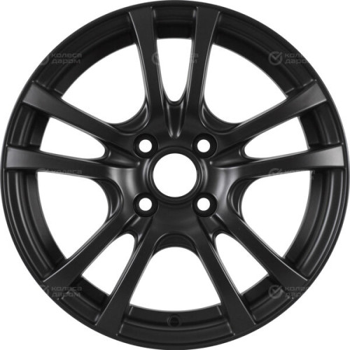 Колесный диск СКАД Дели 6xR15 4x100 ET40 DIA60.1 черный полностью матовый