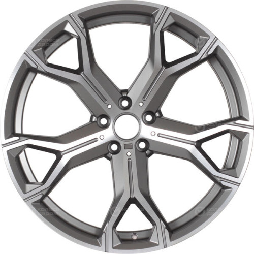 Колесный диск Replay LR75 9.5xR21 5x120 ET49 DIA72.6 темно-серый матовый ,частично полированный