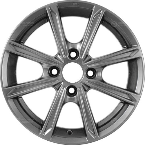 Колесный диск КиК Флэш 5xR14 4x100 ET35 DIA67.1 темно-серебристый
