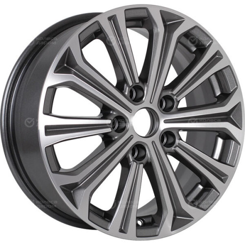 Колесный диск KHOMEN KHW1610 (ZV 16_Sonata) 6.5xR16 5x114.3 ET43 DIA67.1 насыщенный темно-серый полностью полированный