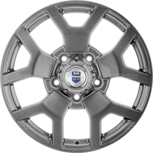Колесный диск КиК Намиб 7xR18 5x139.7 ET35 DIA108.5 темно-серебристый
