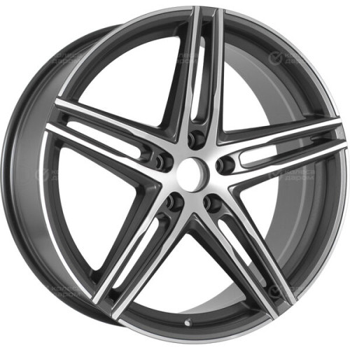 Колесный диск Replay LX189 8xR18 5x114.3 ET30 DIA60.1 темно-серый матовый ,частично полированный