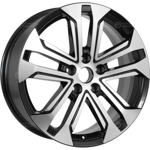 Колесный диск Carwel Куж 1803 7xR18 5x114.3 ET40 DIA66.5 черный глянцевый с полированной лицевой частью