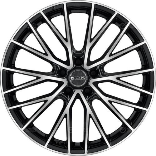 Колесный диск MAK SPECIALE 8.5xR19 5x108 ET48 DIA63.4 черный глянцевый с полированной лицевой частью