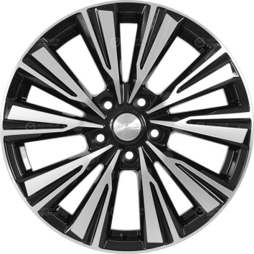 Колесный диск СКАД Линней 7.5xR18 5x114.3 ET45 DIA67.1 черный глянцевый с полированной лицевой поверхностью