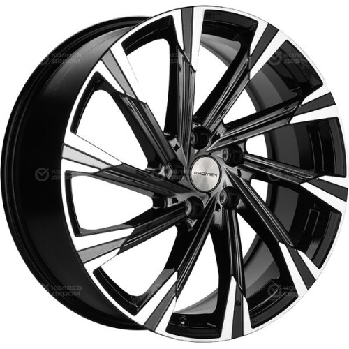 Колесный диск KHOMEN KHW1901 OUTLANDER 7.5xR19 5x114.3 ET38 DIA67.1 глянцевый черный с полированной лицевой частью