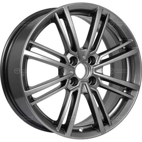 Колесный диск КиК Эрфурт 7xR17 4x100 ET37 DIA67.1 темно-серебристый