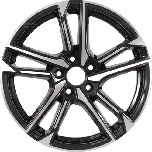 Колесный диск RST R197 6.5xR17 5x108 ET40 DIA65.1 глянцевый черный с полированной лицевой частью