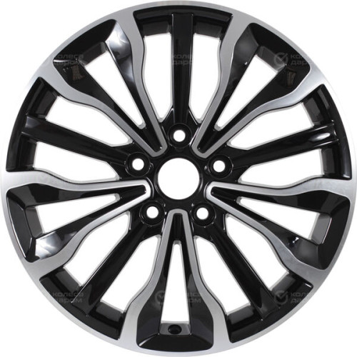 Колесный диск КиК Атакама 6.5xR17 5x114.3 ET45 DIA67.1 (уценка) черный глянцевый с полированными элементами лицевой поверхности