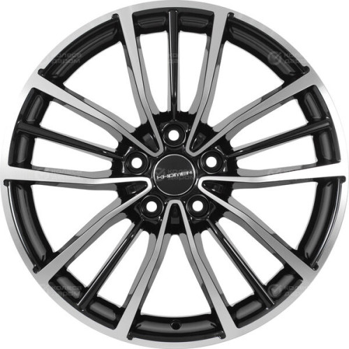 Колесный диск KHOMEN KHW1812 (GAC GS5) 7xR18 5x108 ET36 DIA60.1 глянцевый черный с полированной лицевой частью
