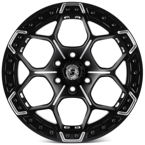 Легковой диск Skill Wheels SV310 9,5x20 6x135 ET20 87,1 чёрный матовый + полировка