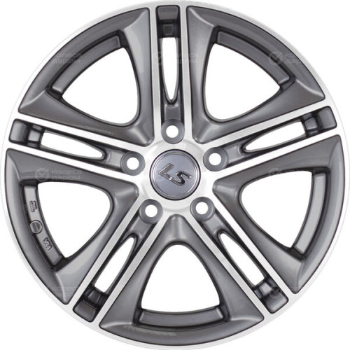Колесный диск LS LS 191 7.5xR17 5x112 ET40 DIA57.1 насыщенный темно-серый полностью полированный
