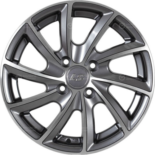 Колесный диск LS LS 276 6.5xR15 4x100 ET40 DIA73.1 насыщенный темно-серый полностью полированный